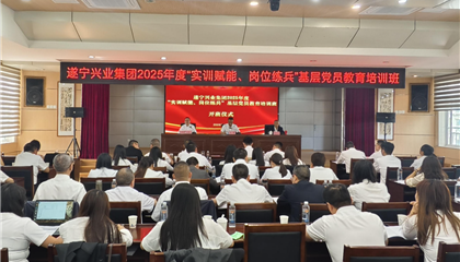 遂寧興業(yè)集團2025年度“實訓賦能、崗位練兵”基層黨員教育培訓班開班